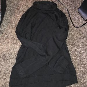 Black turtleneck sweater